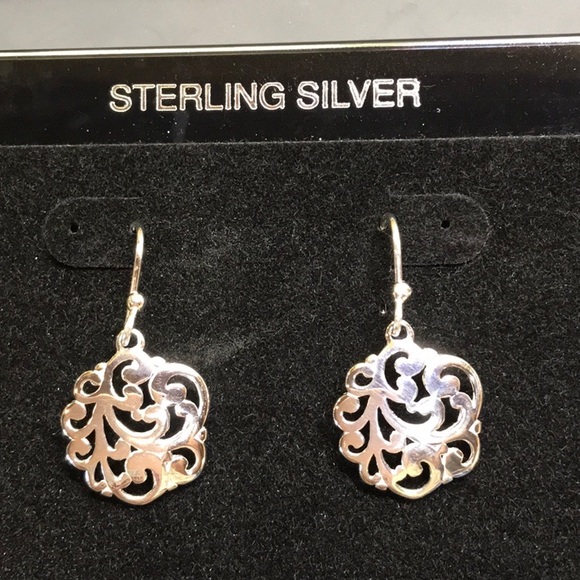 Jewelry - Sterling Silver Pierced Earrings filigree